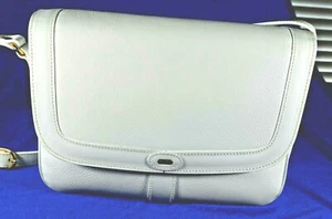 Bally of Switzerland Large Shoulder Leather White Handbag Mint  - Picture 1 of 12
