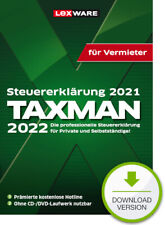 TAXMAN 2022 für Vermieter für Steuerjahr 2021, Download (ESD), Windows