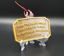 Main Street Entranceway Welcome Plaque Disneyland Inspired Christmas Ornament