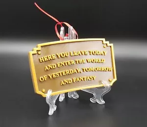 Main Street Entranceway Welcome Plaque Disneyland Inspired Christmas Ornament - Picture 1 of 8