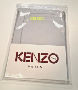Kenzo Paris Maison grey cotton sateen 2 pillow cases set, 50x75 cm