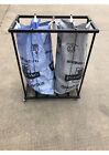 Mail Room Twin Sack Trolley Powder Coated Double Postage Post Bag Holder 