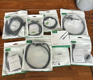 Lot de câbles UGREEN (HDMI, USB-A, imprimante, mini HDMI, jack 3,5 mm...) boîte ouverte - Photo 1 sur 9
