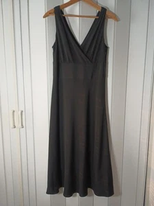 J Crew Black  Silk Sleeveless Midi Dress  Women's size 6 LBD Wedding Cocktail - Picture 1 of 6