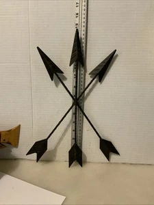 3-Arrow Decor  Native American Style Metal w/ Bronze Accents 15” T x 10.5” W - Picture 1 of 8