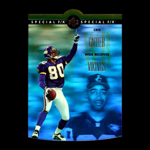 1996 Upper Deck SP Cris Carter Holoview Die Cut #17 Special F/X Vikings SP - Picture 1 of 1