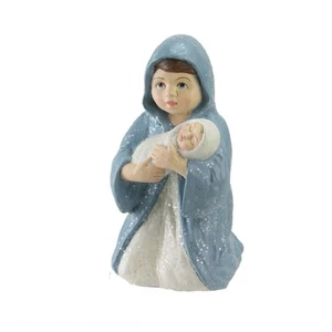 CC Home Furnishings 3.75" Kneeling Mary Child Christmas Nativity Figurine Decor - Imagen 1 de 2