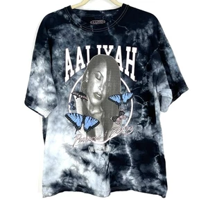 Aaliyah Princess Of R&B One In A Million Portrait Tie Dye T-Shirt Size 1X NWOT - Picture 1 of 5