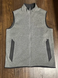 Arc'teryx Covert Vest Jacket Mens XL Gray Knit Full Zip Fleece Nice - Picture 1 of 10