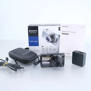 Cámara digital compacta Sony WX100 18,2 MP negra cámara digital CCD sensor apuntar y disparar - Imagen 1 de 12
