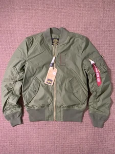 NEW Alpha Industries MA-1 Skymaster Bomber Jacket Sz XS Sage Green Flight Master - Picture 1 of 9