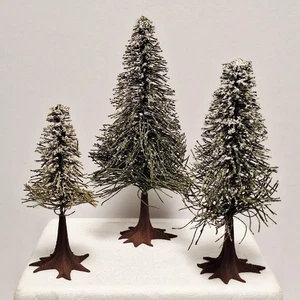 Department 56 Heritage Village - FROSTED NORWAY PINE - 3er Set - #51756 Retired - Bild 1 von 8