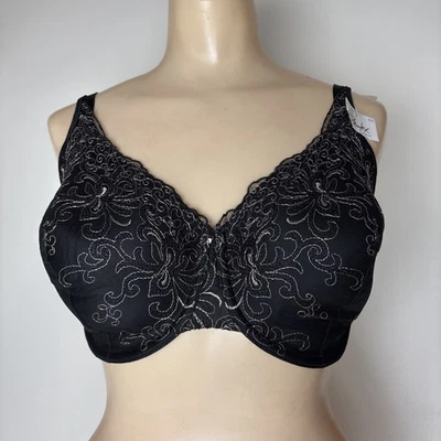 Sujetador Playtex Secrets 36DDD Negro Con Aros US4513 Soportes Elevadores Nuevo Con Etiquetas Foto 1 de 4