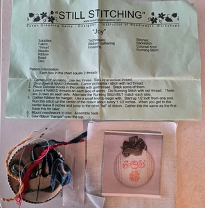 Joy Ornament Hanger Still Stitching Cross Stitch Kit Susan Greening Davis - Picture 1 of 1
