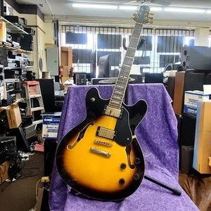 💥EXCELLENT💥PEAVEY JF-1 HOLLOWBODY SUNBURST ELECTRIC GUITAR & CASE💥BEAUTIFUL💥 - Picture 1 of 24
