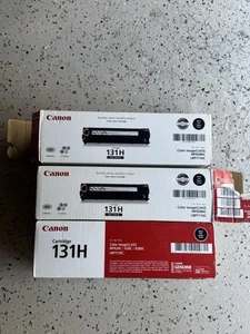 Nowy oryginalny czarny toner Canon 131H o dużej pojemności ZAWARTOŚĆ - Zdjęcie 1 z 9