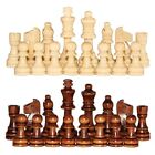 32PCS 2.2 in Wooden Chess Wooden Chess Game Word Chess Set  Standard Tournamen