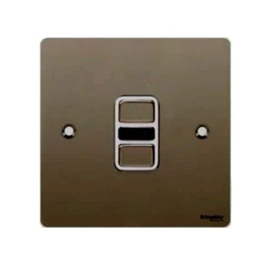 Flachplattendimmer elektronisch + IR perlnickelweiß innen - Bild 1 von 1