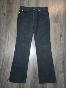 Jeans Levi's 575 Vintage Orange Tab anni 80 denim nero uomo 35x33 made in USA - Foto 1 di 10