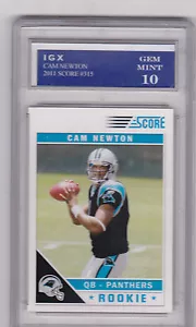 Cam Newton ROOKIE CARD Score 2011 $$ RC Carolina Panthers #1 Pick GEM MINT 10 - Bild 1 von 1