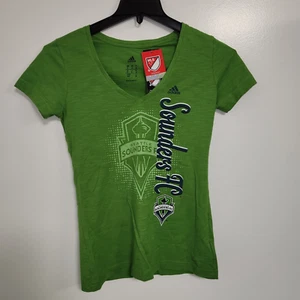 Seattle Sounders Adidas MLS Damen S/S V-Ausschnitt Shirt, Large - Bild 1 von 4