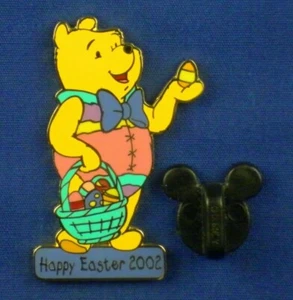 Winnie the Pooh Easter Egg Suit Holding Basket Happy Easter 2002 Pin # 10488 - Picture 1 of 4