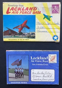 US Stamps (2) Pictorial Foldouts from San Antonio, Tx - Lackland Air Force Base - Picture 1 of 13