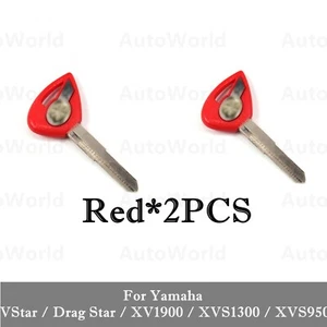 Llave en blanco de hoja sin cortar para Yamaha VStar Drag Star XV1900 XVS 1300 950 400 2Pcs R - Imagen 1 de 5