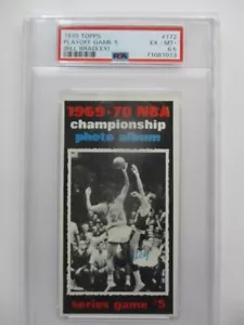 1970 Topps Playoffs Game 5 #172 Bill Bradley PSA 6.5 EX-MT+ - Picture 1 of 3