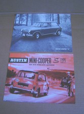 1963 1964 Austin Mini Cooper S Type Original Car Sales Brochure & Spec Sheet