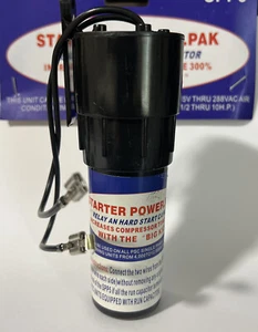SPP5 Hard Start Kit Capacitor Relay 1/2HP-10HP Increases Torque 300% Power.R.Pak - Picture 1 of 3