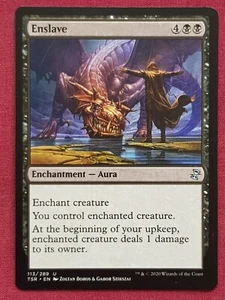Magic The Gathering TIME SPIRAL REMASTERED ENSLAVE black card MTG - Picture 1 of 2