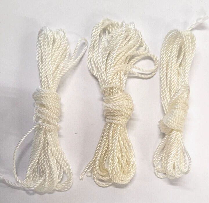 KNITMASTER PARTS ACCESSORIES TOOLS CREAM RAVEL CORD WEAVING THREADS 5M X 3