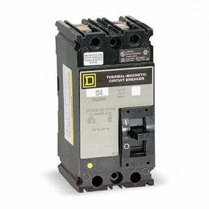 SQUARE D FAL240151215 15A 480V MOLDED CASE CIRCUIT BREAKER *UE - Picture 1 of 1
