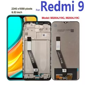 Für Xiaomi Redmi 9 LCD Display Touchscreen Digitizer Ersatz Baugruppenrahmen - Bild 1 von 12