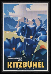 Zur Alpenblumenblühe nach Kitzbühel Berann Österreich Faks_Werbung 110 - Afbeelding 1 van 1