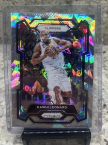 2023-24 Panini Prizm #4 KAWHI LEONARD Cracked Ice Prizm SP Spurs - Picture 1 of 2