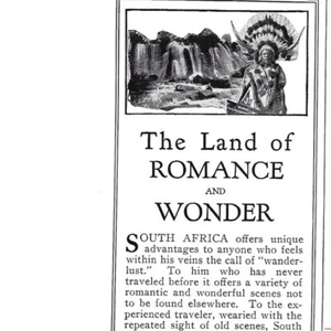 Vintage South African Tourism Print Ad Land Of Romance And Wonder - Picture 1 of 2