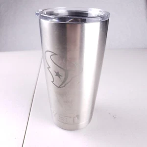 YETI Rambler 20oz Tumbler Houston Texans Logo Stainless Travel Mug with Lid - Picture 1 of 9