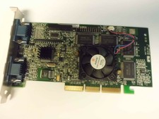 G4+MMDHA32/DELL MATROX 32MB AGP VIDEO CARD WITH DUAL VGA PORTS G400 HEAD OUTPUTS
