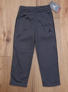 Air Jordan Boy Therma Fit Sweatpants ~ Track Pants ~ Charcoal Gray & Black ~ - Picture 1 of 2