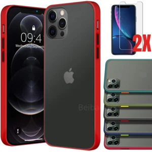 For iPhone 12 Pro Max Mini Clear Phone Case Shockproof Cover & Screen Protector - Photo 1 sur 17