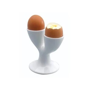 KitchenCraft White Porcelain Double Egg Cups - Picture 1 of 1