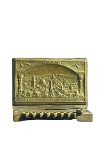 Judaica Israel Signed Bezalel Jerusalem Miniature Menorah Mini Hanukkia - Imagen 1 de 24