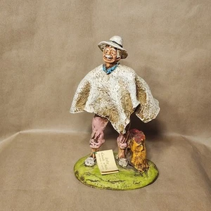 Vintage Arte Edgar y Maria Colombian Old Man In Poncho Figurine Columbia Ceramic - Picture 1 of 23