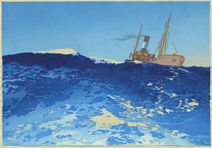 Florence Mary Sotheby Krug (1896-1982) signiert Holzstich - The Trawler - Bild 1 von 6
