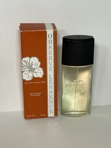 Vintage Observe L’essence Perfume 3.3 Fl oz Cologne Spray Orange Box - Picture 1 of 3