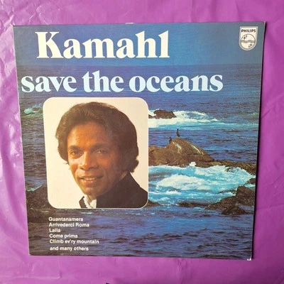 Kamahl Save The Oceans Vinyl LP Record Phillips 6357 1976 - Image 1 of 4