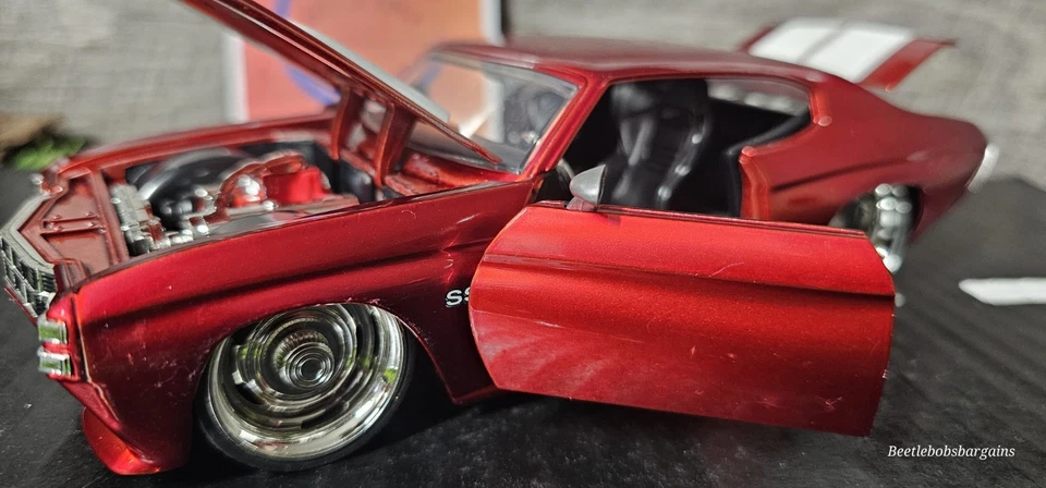 Coche fundido a presión Jada Big Time Muscle 1971 Chevelle SS 1:24 SIN CAJA Foto 1 de 4