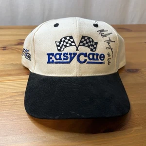 Vintage Nascar pflegeleichte Rennmütze Druckknopflasche handsigniert von Mark Thompson #66 - Bild 1 von 6